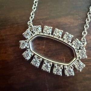 Kendra Scott Elisa Open Frame Crystal Pendant Necklace